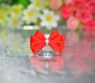 1180 Vintage Bows red with  Zircon 1